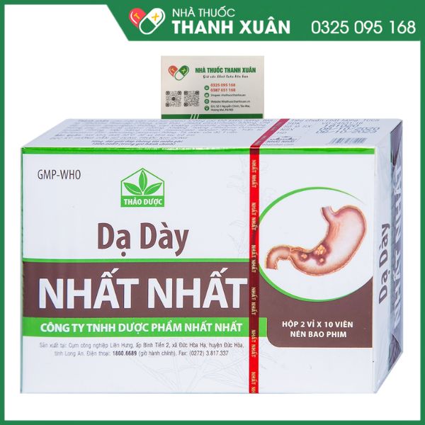 Dạ Dày Nhất Nhất điều trị viêm loét dạ dày, hành tá tràng cấp và mãn tính